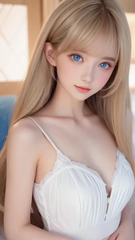 clear white glossy skin 、 style hair getting in the way in front of her cute face 、ample bust、first time々a 20-year-old cute, bea...