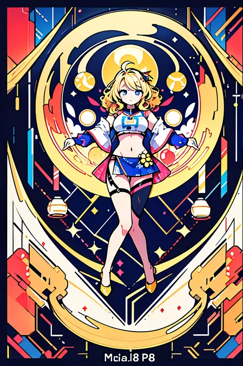 (masterpiece, best quality), 8K,(((Very detailed))), Race:1.8,Super intricate Race pattern,colorful Race pattern,Transparent body with colored glass background, Mandala,Light Up,cold, 1 female,Open back,(curls,Blonde),