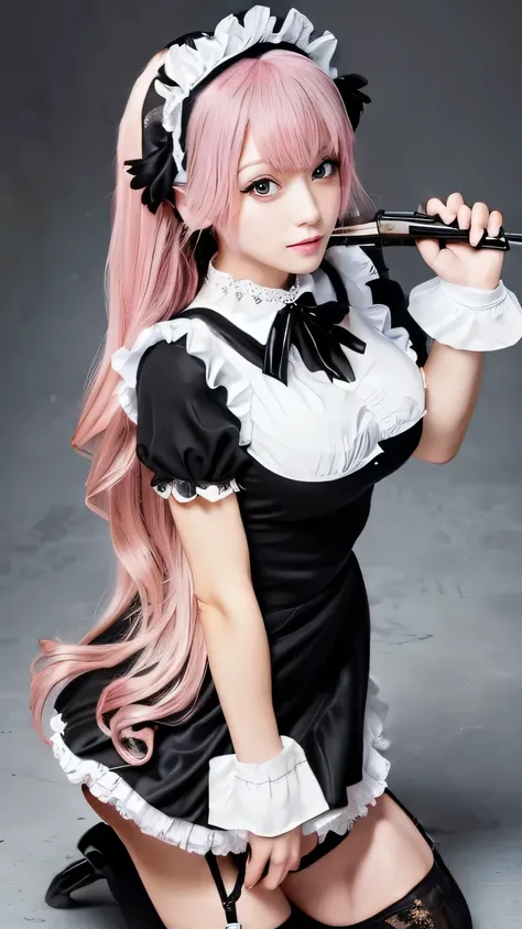 Non-NSFW、Real、Best Quality、Best Quality、masterpiece、 super high definition、RAW Photos、Real、Bright lighting、 face light 、 Smooth Professional Lighting 、 camera carrying the Matchlock gun、Alone、 adult woman、Beautiful woman、Super Beauty、Realな肌、Moisturized Ski...