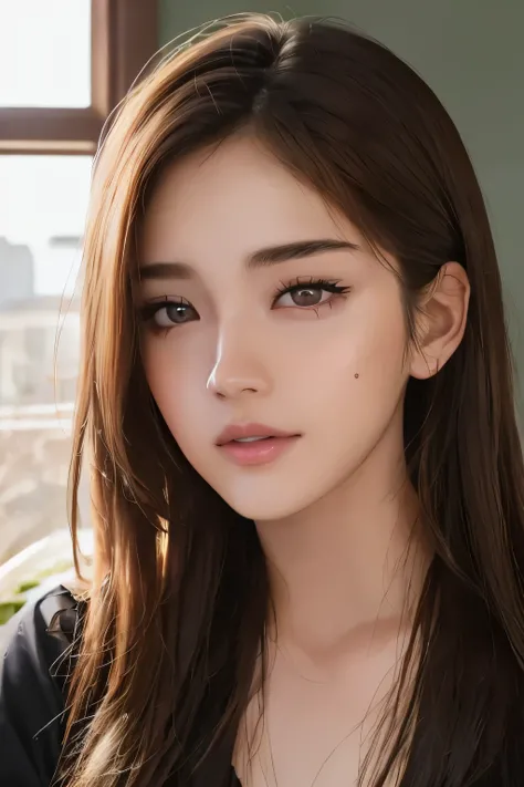 masterpiece, best picture quality, high quality, beautiful girl, Japanese, Japanese school girl, popular Korean makeup, detailed, swollen eyes, detailed eyes, detailed skin, beautiful skin, ultra high resolution, (reality: 1.4), very beautiful, slightly yo...
