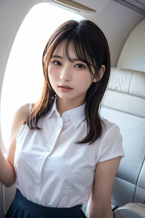 (8k, RAW photo,Best Quality,  high resolution:1.1), (超Realisticな:1.4),(Realistic, Realistic:1.3),The beauty of Japan、1 18-year-old Japanese girl ,  skinny Japan lady, Beautiful Face, Symmetrical eyes,  small breasts,  Thin Waist,  Perfect body proportions,...