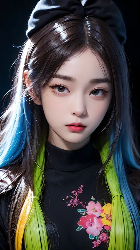 glow in the dark ,paint splatter,Captivating psychedelic surreal neon amazing universe beautiful gorgeous women in a bright colorful neon light,Mark Ryden、Daniel Merriam、Bright neon colors in the style of Frank Frazetta and Boris Vallejo, 、fashion clothes,...