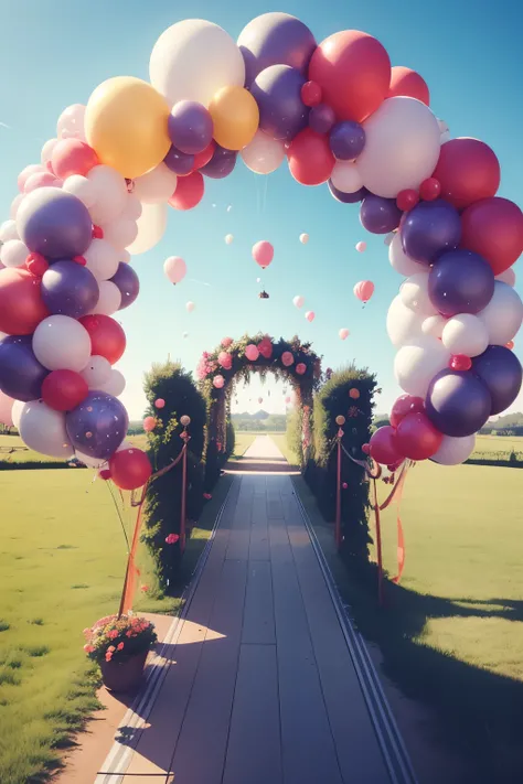 a balloon arch