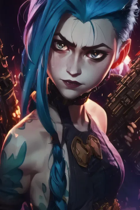 jinx. best quality, detailed, intricate, 4k.