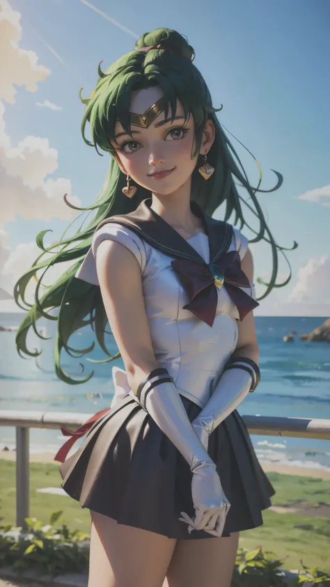 Sailor_Pluto, smirk ,, (masterpiece, Best Quality, Details:1.3)