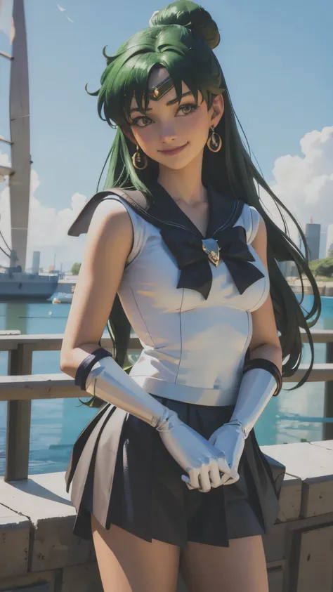 Sailor_Pluto, smirk ,, (masterpiece, Best Quality, Details:1.3)