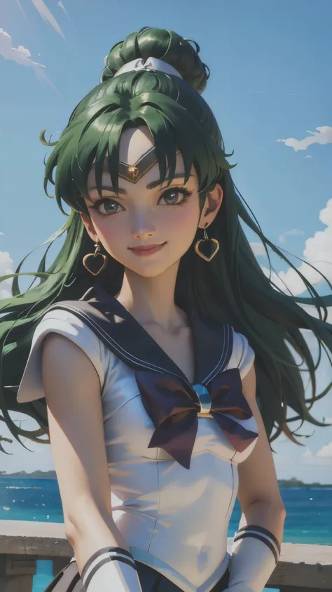 Sailor_Pluto, smirk ,, (masterpiece, Best Quality, Details:1.3)