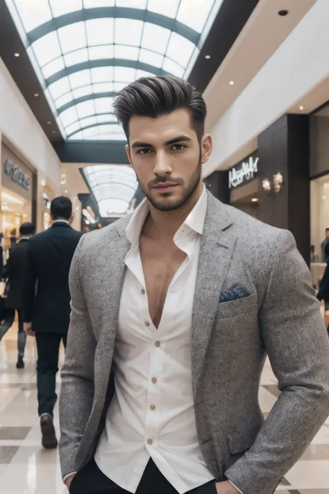 portrait of handsome men ,mall