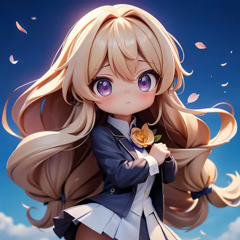 (  dynamic angle :1.3), 极限特写 ,Windy,电影般of亮点,1 Girl, upper body,Dance, stare at the viewer , Purple_Evergarden, 独自of, Jewelry, blank Eye,brooch,  Blonde _hair,( vevry long hair:1.2),floating hairlong_sleeve, ribbon, 蓝色of_Eye, jacket, skirt, gem, hair_ribbon...