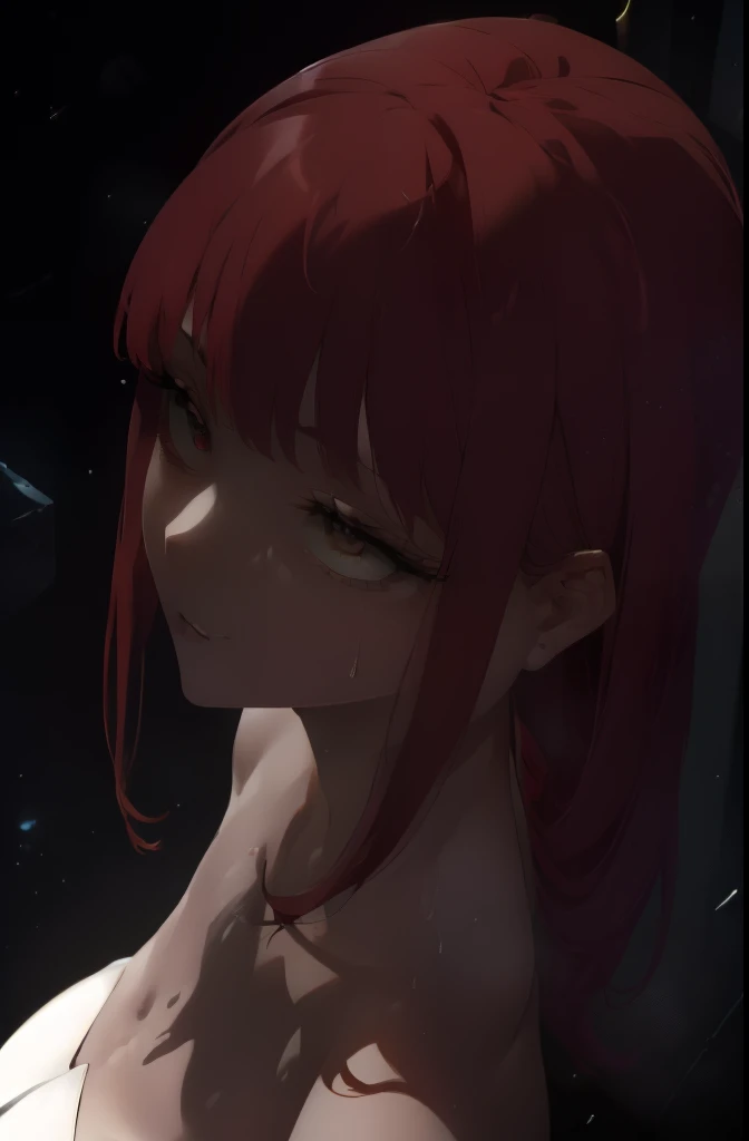 halo ((((masterpiece, The best quality, Ultra high resolution)))), 1 girl, happy, standing, (red hair,), long haircut, pale skin, ((cosmic eyes)), (((Bright_eyes))), (((ultra detailed eyes:0.7, beautiful and detailed face, detailed eyes:0.9))), ((centered)...