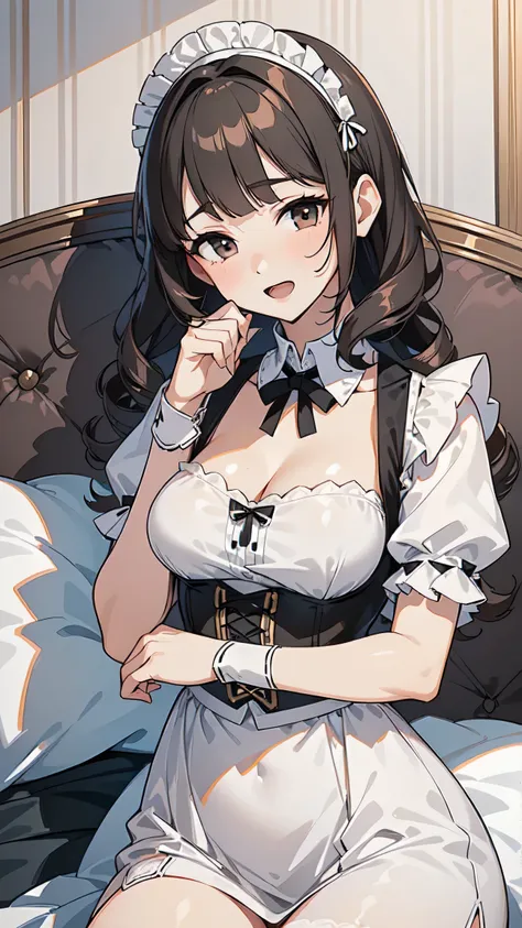 (masterpiece, best quality, ultra high quality, 1girl, solo), (((성숙한 23세 여성))), (((Her height is 159 cm.))), (((small face))), (((She has good body proportions.))), (hime cut), (black hair), (blunt bangs), (long hair that reaches the waist), (Black eyes), ...
