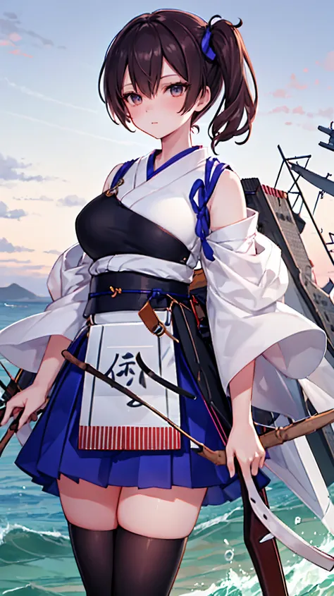 masterpiece, best quality, integrated scenery, integrated background, extremely delicate and beautiful, meticulous details, good composition, , cute face, perfect face, perfect hands ,Kaga(Fleet Collection),highest quality, masterpiece, High resolution,kim...