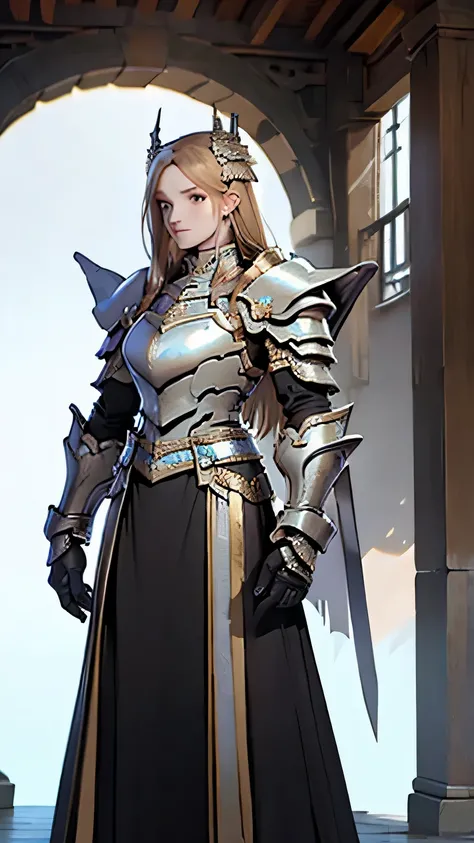  sword with low temperature abilities and a character in the Sword ,  The concept art for 、 Huang Shen, a woman in a long dress with a sword and a dragon ,  pixiv Contest Winner , What is it?？, Dragon Knight, ,   Dragon Ancient Full Plate Armor , Dragon Ar...