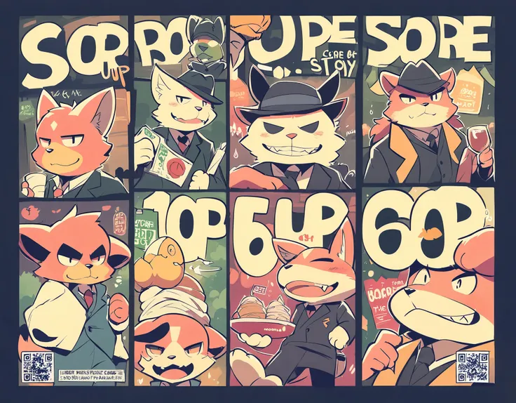 score_9, score_8_up, score_7_up, score_6_up, score_5_up, score_4_up, source_furry, highres, cover page, absurdres, perfect anatomy(handsome 1boy, kemono)The story of a hard-boiled detective,