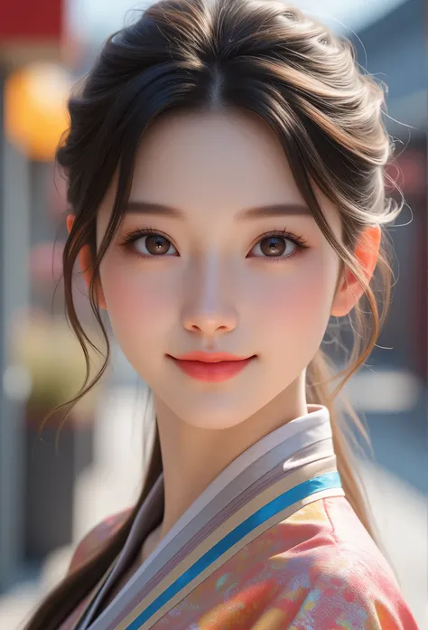 (super cute young face:1.5),(sparkling clear attractive large glowing eyes:1.5), (japanese idol face:1.5),very beautiful cute girl,(baby face:1.4),(fourteen years old:1.4),exquisite smooth and silky long brown straight hair,fair skin,(happy cheerful smile)...