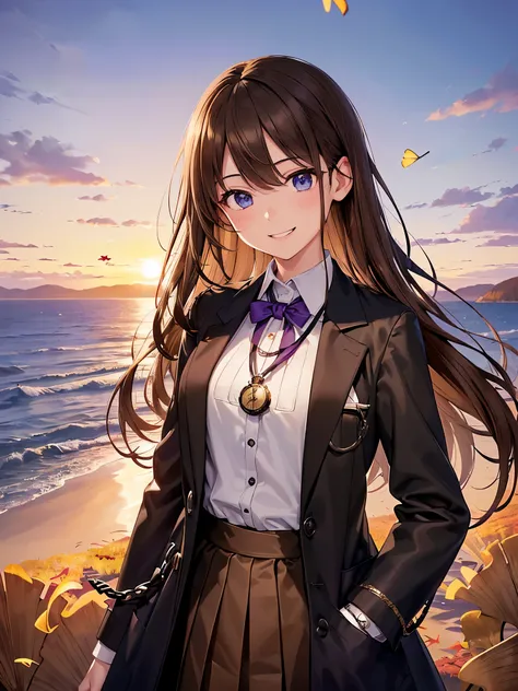 (( black long coat)), very beautiful teenage girl,(16k, super high definition,Best Quality,masterpiece,Super detailed, highly detailed facial features that scream in pain,  perfect face, close eyes, anatomically correct body ), long hair, blue eyes, hair b...