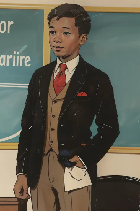 jarringlywholesome, a black schoolboy