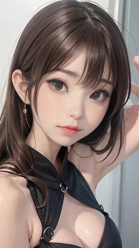 (最高qualityのディテール)、Realistic、8K Ultra HD、  kampala、(  one girl doing pranks :1.2),( short hair、Fatal Beauty,Attractive beauty) ,( Flexible and Strong Physique ),(Sensual charm),(Mysterious charm:1.1),( Attractive silhouette ),The 超  Detailsな、高qualityのテクスチャ、...