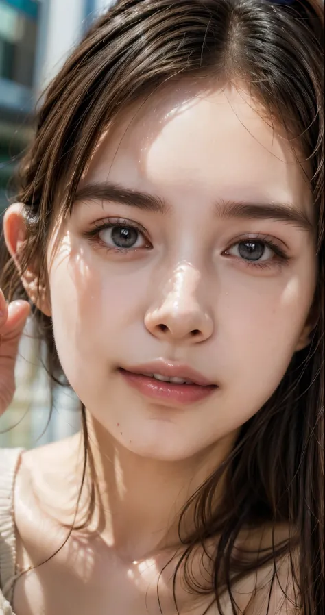 (Realistic, photo-Realistic:1.37),(8k, RAW Photos, Best Quality, masterpiece:1.2), cute, Super detailed,Heart-shaped pupil, Physically Based Rendering , ultra high resolution , Kodak vision color , Arricam LT camera, Bokeh, sharp concentration, watc...