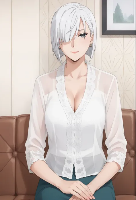 score_9, score_8_up, score_7_up, masterpiece, best quality, source_anime , break 1girlfiona frost, white hair, short hair, hair ...