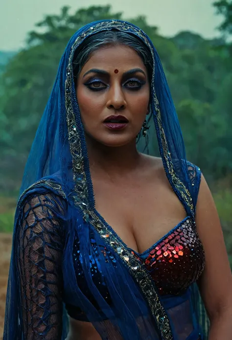 Looks like Aindrita Ray, full body Closeup shot, Big chubby aunty, milf, cougar lady witch, busty huge breast, horny Gothic milf, 70 years old gorgeous mature lady, pervert demoness, demoness of lust, curvy, black lips, horny face, extremely gorgeous, th...