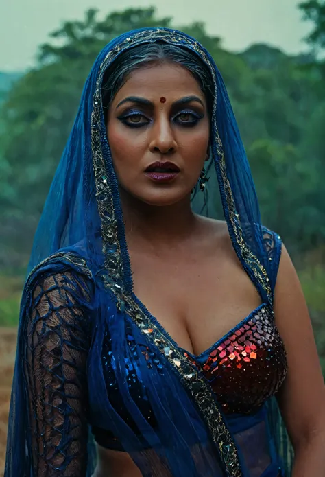 Looks like Aindrita Ray, full body Closeup shot, Big chubby aunty, milf, cougar lady witch, busty huge breast, horny Gothic milf, 70 years old gorgeous mature lady, pervert demoness, demoness of lust, curvy, black lips, horny face, extremely gorgeous, th...