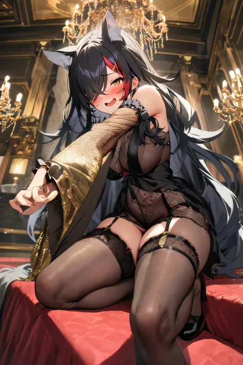 nsfw,masterpiece,best quality, high resolution on down, very detailed,ogami mio \( hololive \), long hair,black hair,hair over o...