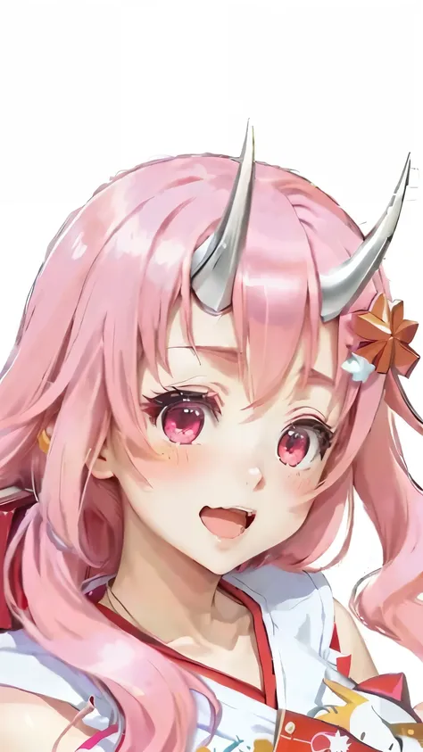 anime girl with pink hair and horns holding a red box, megumu okada, sakura kinomoto, haruno sakura, mika kurai demon, nyaruko-san, shirabii, nobutaka ike, tsubasa hanekawa, yukii morita, wataru kajika, mamimi samejima, hana yata