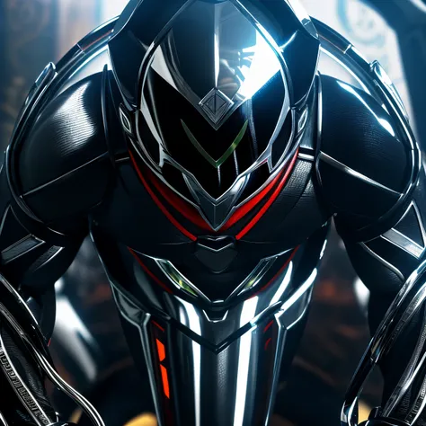 Handsome man, made of black metal, (Black Cyborg: 1.1), (((Black Power Rangers style helmet with chrome face plate))), ([Tail | Detail Wire]: 1.3), (Complex Detail), HDR, (Complex Detail, Ultra Detail: 1.2), Cinematic Shot, Masterpiece, Best Quality, High ...