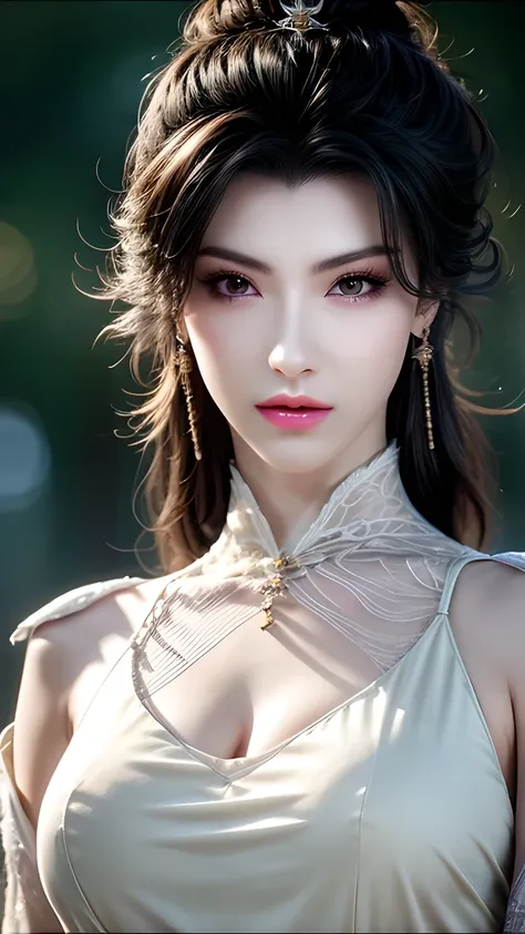 A white hair、Close-up of Miss wearing white mask, Beautiful digital illustrations , Gu Weiss, detailed depiction of nipples , White-haired god, author:Yang Jie, Attractive Character Art , detailed portrayal of incontinence , author:Fan Qi, by Wuzhun Sh...