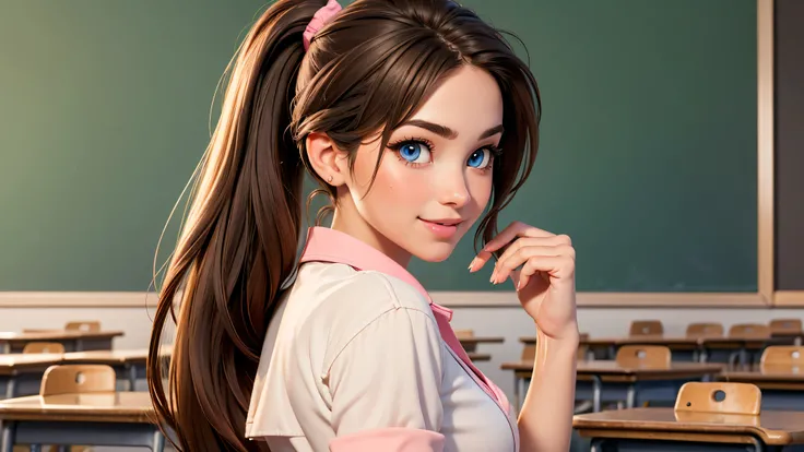 (1girl, solo), PERFECT MASTERPIECE, EXTREMELY DETAILED CG UNITY 32K UHD QUALITY RESOLUTION, RAW PHOTO, PHOTOREALISTIC, AWARD-WINNING PORTRAIT, OFFICIAL ART, PROFESSIONAL CINEMATIC LIGHTING, PROFESSIONAL FILM QUALITY, The most beautiful and sexy school girl...