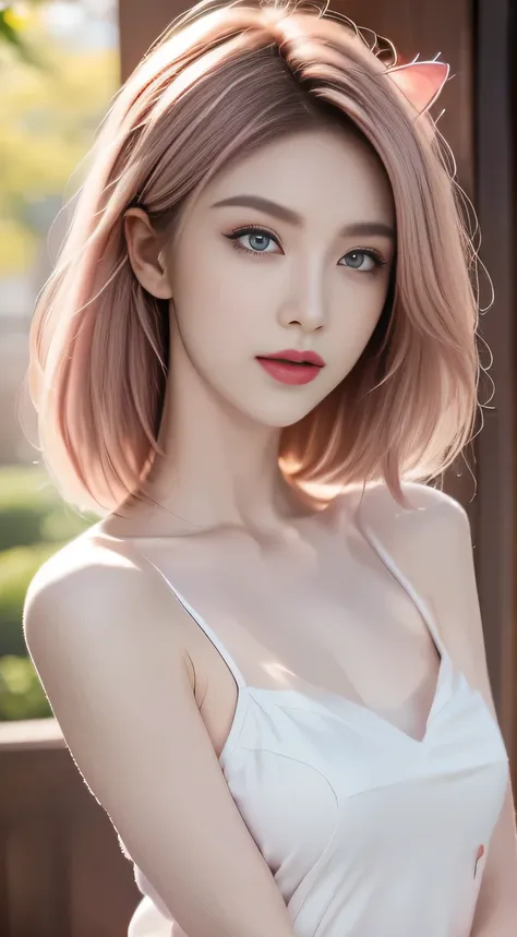 a gentle and lovely chinese beauty, sexy clavicle,   charming goose face , double eyelids,  smart peach eyes ,  pink lips ,  sma...