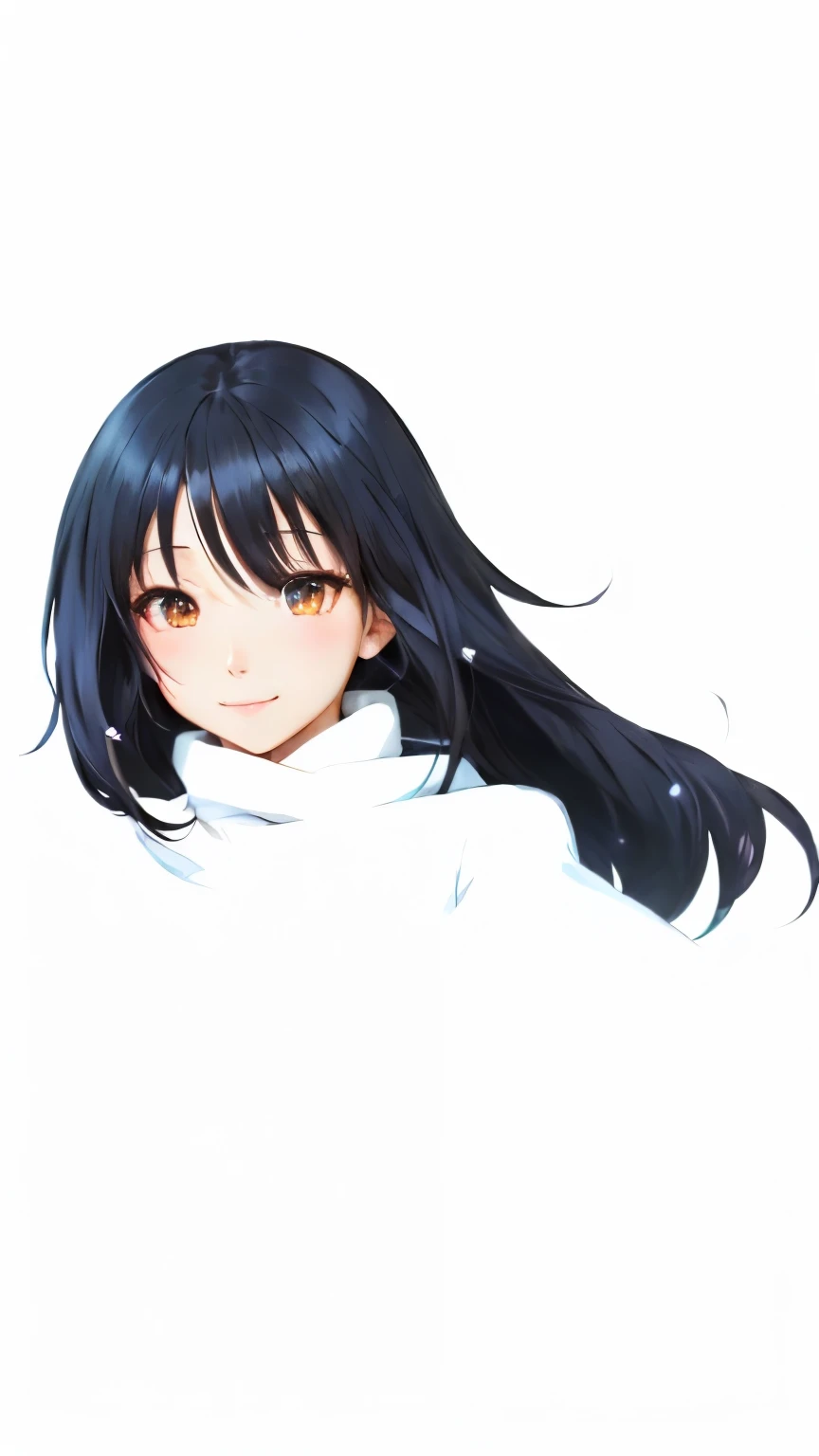 shizue izawa, smiling, anime girl with long black hair and blue eyes, sui ishida with black hair, hana yata, female anime character, anime girl named lucy, black haired girl wearing hoodie, yuyushiki, anime character, kotegawa yui, by Jin Homura, fubuki, a...