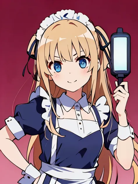  1 girl、Otaku、Maid、I have a penlight、 cute、smile