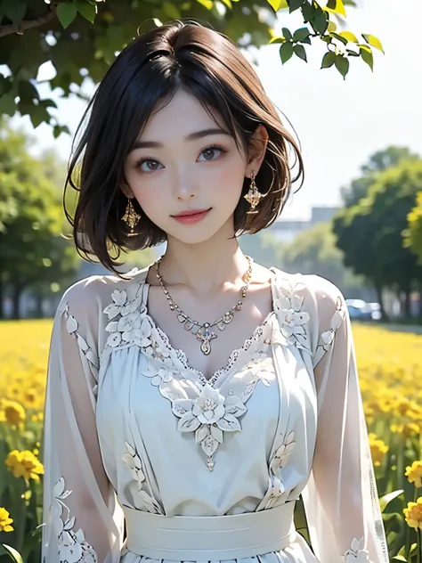 (((Best Quality)))、(((Ultra-precision CG16K wallpaper)))、(((Super detailed)))、(((Mature 24 year old woman、one person:1.8)))、((Very beautiful Japanese face))、(((Haruka Fukuhara)))、(( straight bob bob hair:1.6))、(Shiny brown hair)、(Sparkling Eyes)、Thin eyebr...