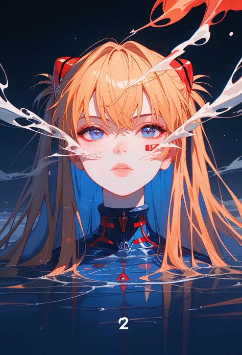 number_9,分number_8_up,分number_7_up,NCAAOO33, Vaporwave style, alone, 1 Girl, Long hair, pale, alone, School_, red _ribbon, White_background, 1 girl at home, blond hair , ( best quality, masterpiece , perfect face ), water, neon_{{{{}}}}_neon {{{{}}}} ...