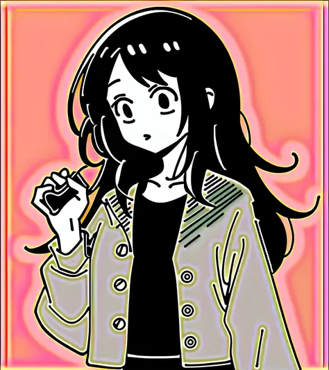 a woman wearing a  check shirt and black skirt holding a purse,  jacket and cropped shirt, Flannel,  check shirt, Brown Shirt, wearing a Flannel shirt, Extra Large,  casual clothes装 style, wearing a  check shirt, wearing  check shirt,  casual clothes装, lum...