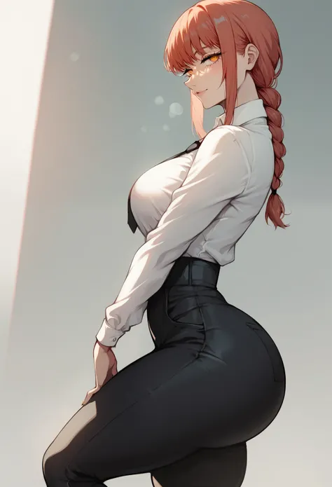 score_9, score_8_up, score_7_up, score_6_up, BREAK
Perfect eyes, curvy,, 1girl, ,,massive fat ass, ,heavy ass, hyper ass, wide ass, fat ass, small waist, thin waist, horny expression, Makima (Chainsaw Man), black pants, Borisalien Style, from the side, sid...