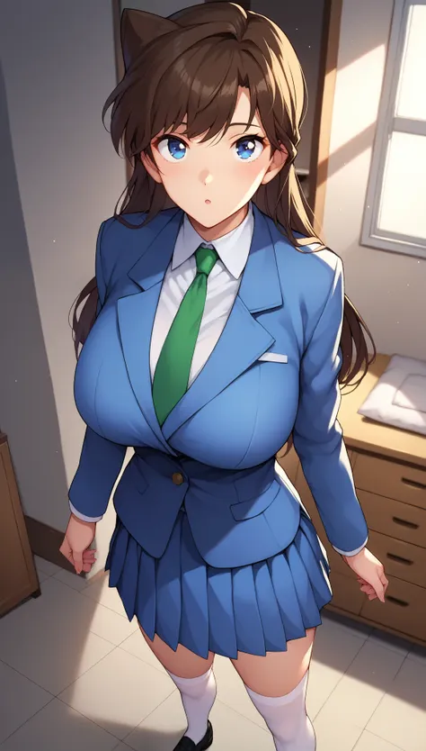 score_9, score_8_up, score_7_up, score_6_up, break, ranmoridcxl, blue eyes, dark brown hair, long hair, bangs, big breasts, blue...