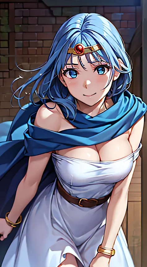 ((masterpiece, Best Quality,  Hi-Res, ,  Perfect Pixel ,  4K, ))), 1 woman, single, Alone, Beauty、The whole body is visible、 ((( light blue straight hair、))),( bangs、 short hair, ), (( beautiful eyes,  beautiful eyelashes ,   Real Eyes )), ((  detailed fac...