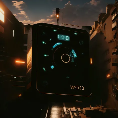 sci-fi clock