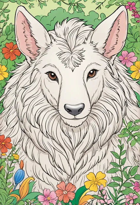animal coloring book cover 
