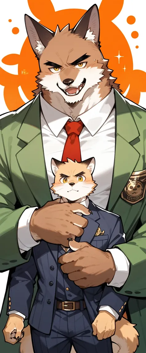 score_9, score_8_up, score_7_up, score_6_up, score_5_up, score_4_up, source_furry, highres, cover page, absurdres, perfect anatomy(handsome 1boy, kemono, furry, anthro)movie poster of hard-boiled detective story,