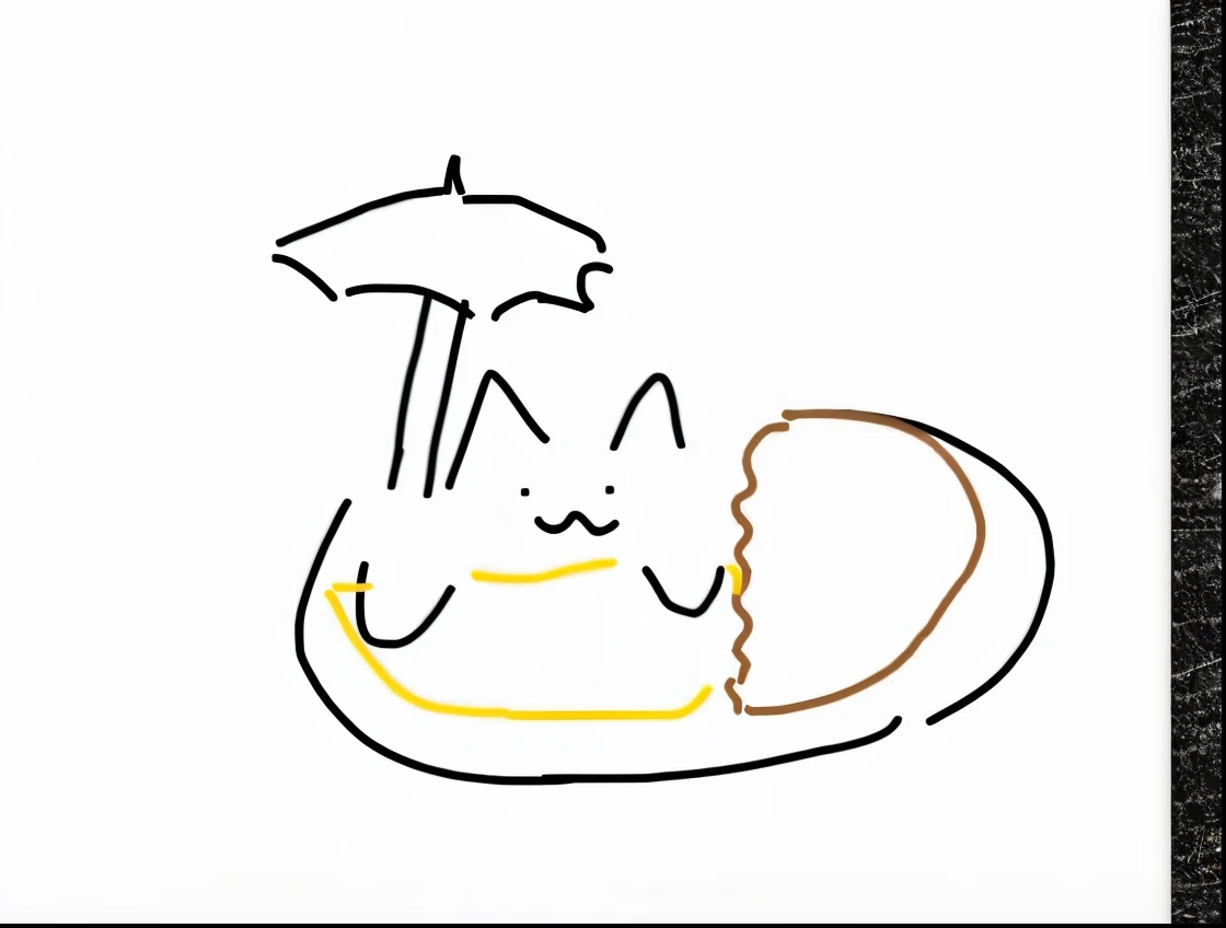 Cat omelette curry