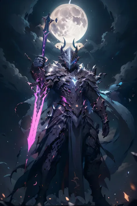 The moon hung high in the night sky, casting an eerie glow over the abandoned ruins high saturated pink background. Amidst the crumbling walls and forgotten echoes of a once-grand castle, stood a lone figure. His silhouette was a stark contrast against the...