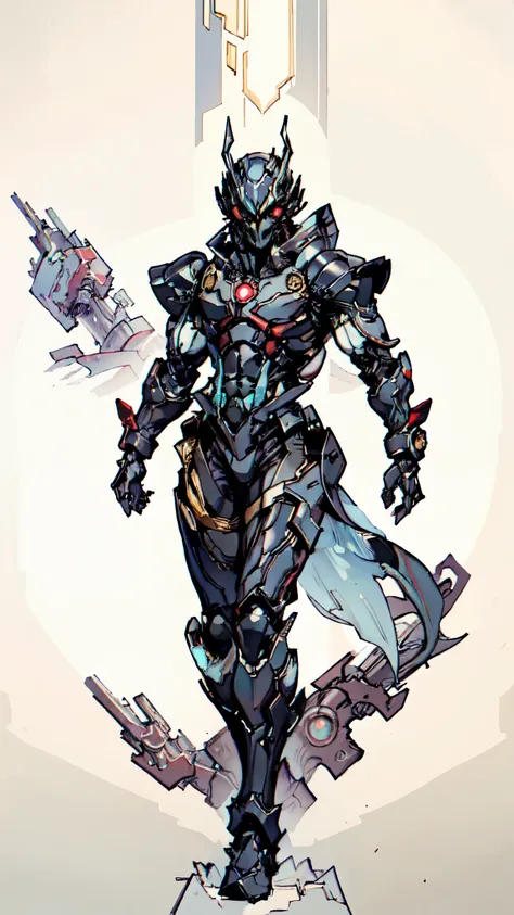 (masterpiece:1.5, best quality:1.5, extremely delicate:1.5), ((male:1.5)), a man wearing a full-face helmet, green eyes, fantasy-style high-tech biomimetic armored combat suit, (a composite layered chest armor), the design balances heavy with agility, full...