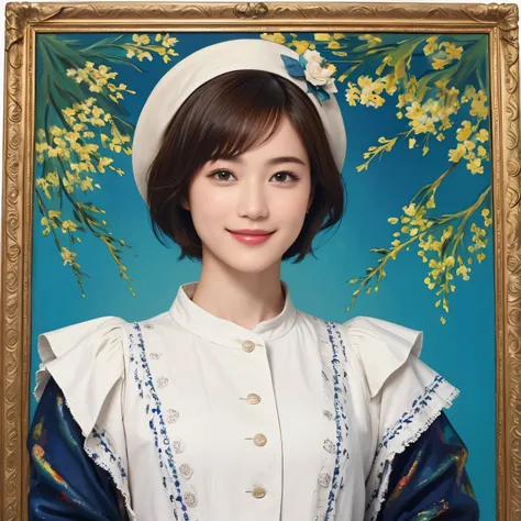 320 (  20-year-old female,    20-year-old male   ), (    super real ), (   High image quality), (    short hair), (smile), ((    gorgeous costume    )), ((Gorgeous painting))