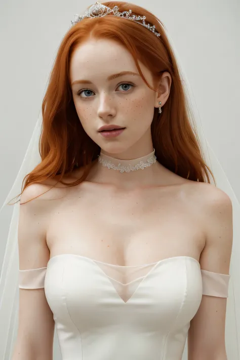 1girl in, age21, Madelaine Petsch, photo of perfect woman, 53", Solo, Aesthetic artwork, (irish  redhead, wavy ginger hair, shoulder length ginger hair:1.25), (some small freckles, pale skin, small breasts, B-cup, perky, hard nipples, runners body, very th...