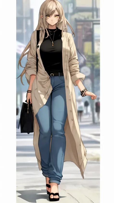 1girl, Solo, fully clothed, casual clothes, mature, tall, tinger stylish clothes