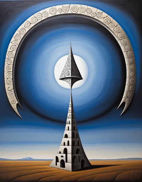 Cubist artwork in the style of rafal olbinski,rafal olbinski style, (art by Josef Capek:0.8) and (Alan Kenny:1.0) , painting, Fascinating ([Stargate|Barn]:1.3) , detailed with Western patterns, masterpiece, fauna and Beehive background, Realistic, Regret, ...